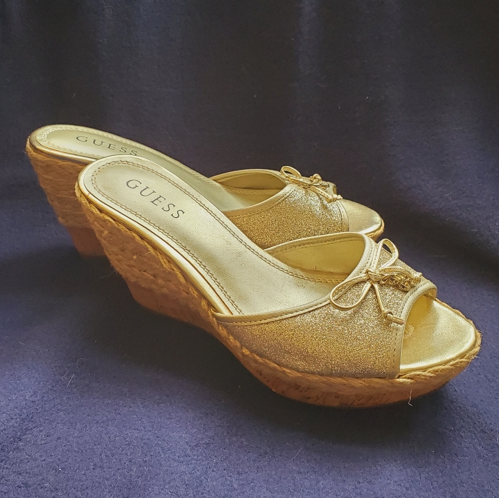 Guess! Wedge Espadrilles Sandals - NWOT